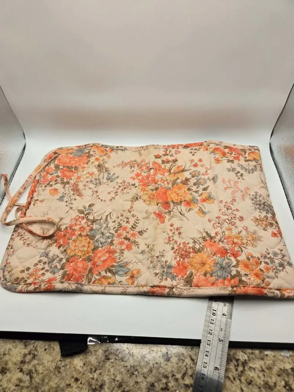 Natalie Floral Pink Quilted Jewelry Roll Organizer